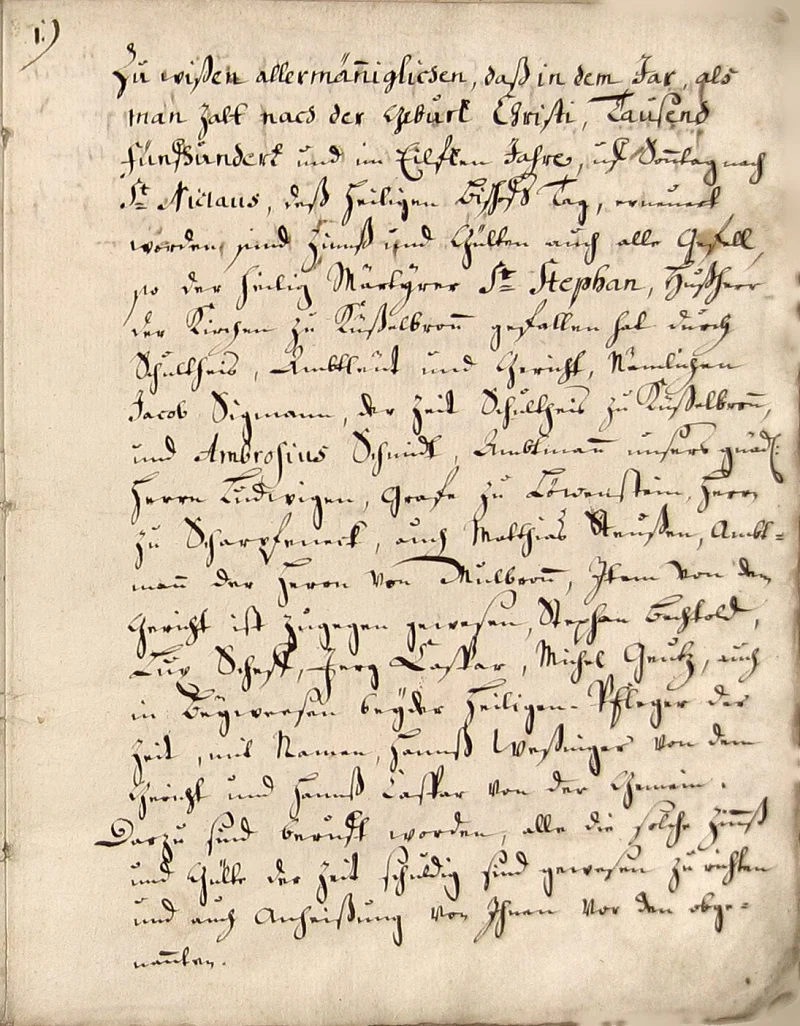 Originalseite 3 des Zinsbuchs von 1511