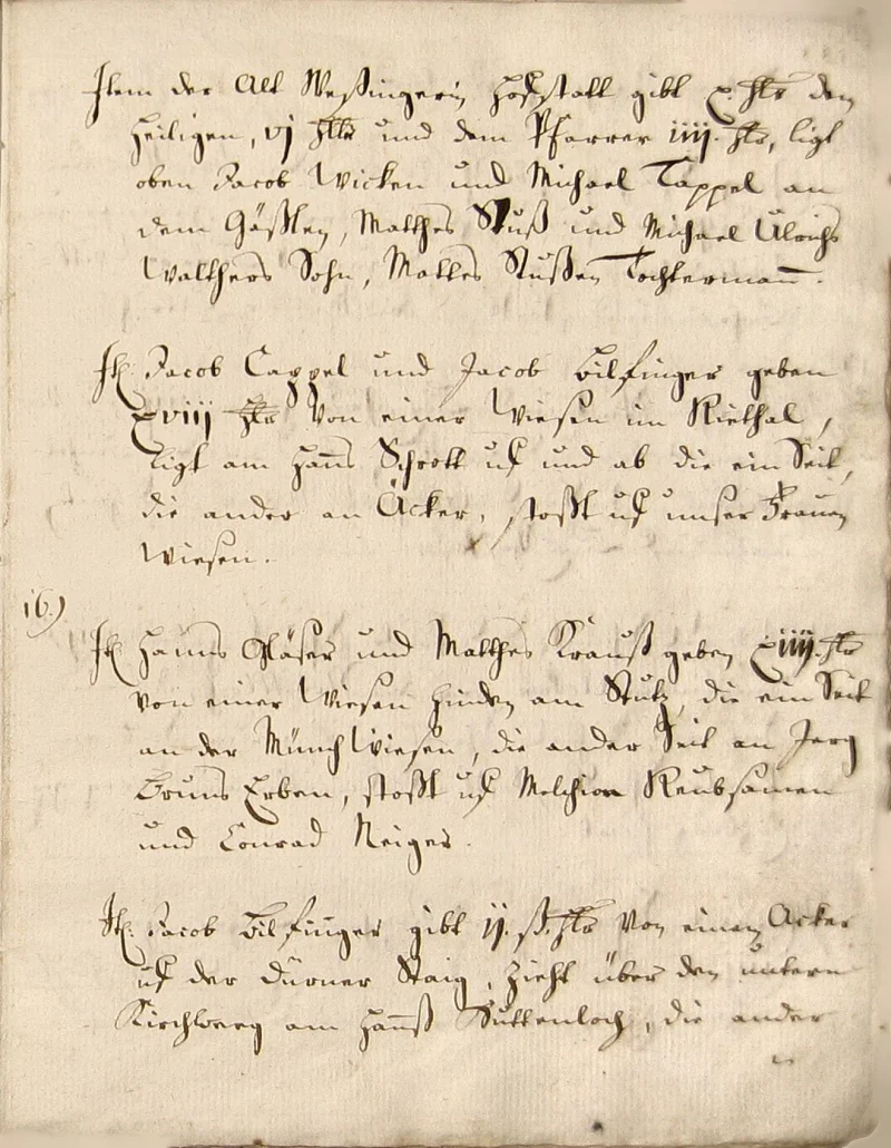 Originalseite 15 des Zinsbuchs von 1511
