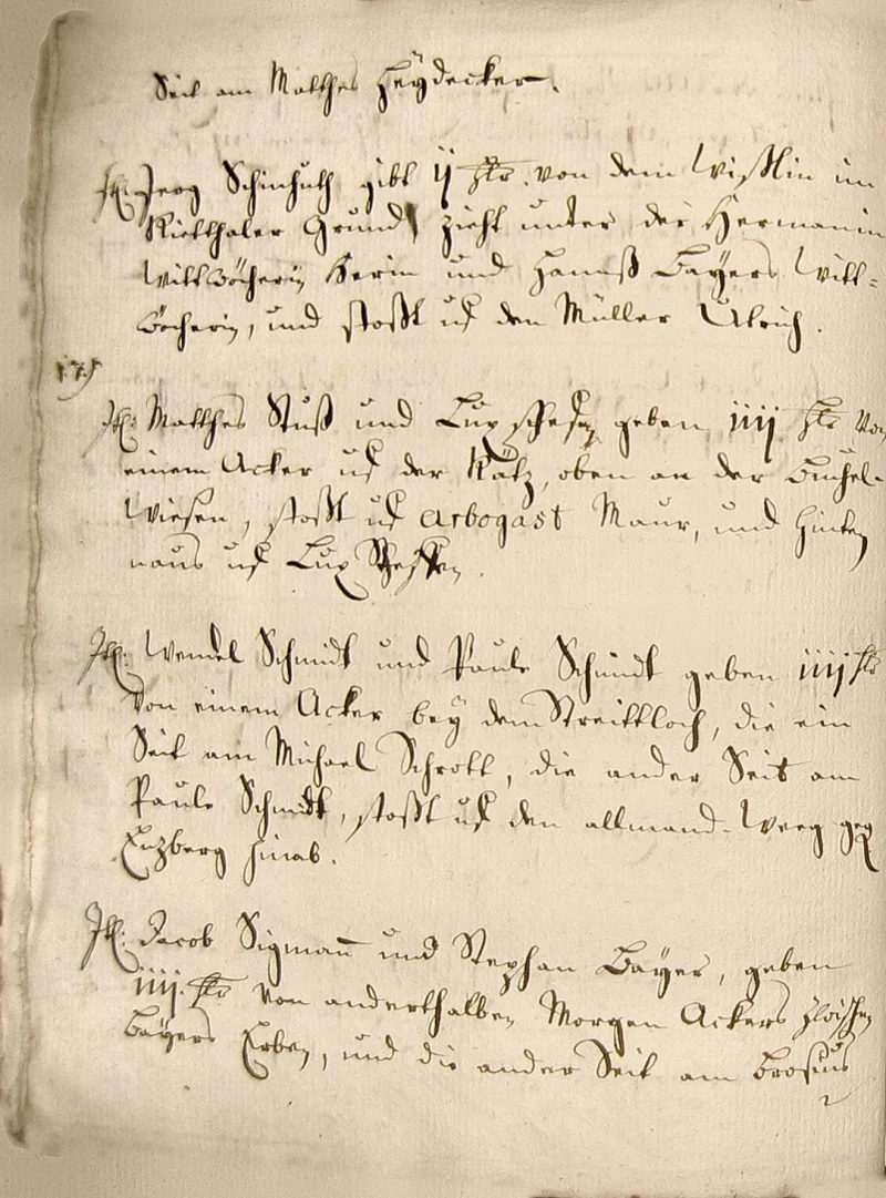 Originalseite 16 des Zinsbuchs von 1511