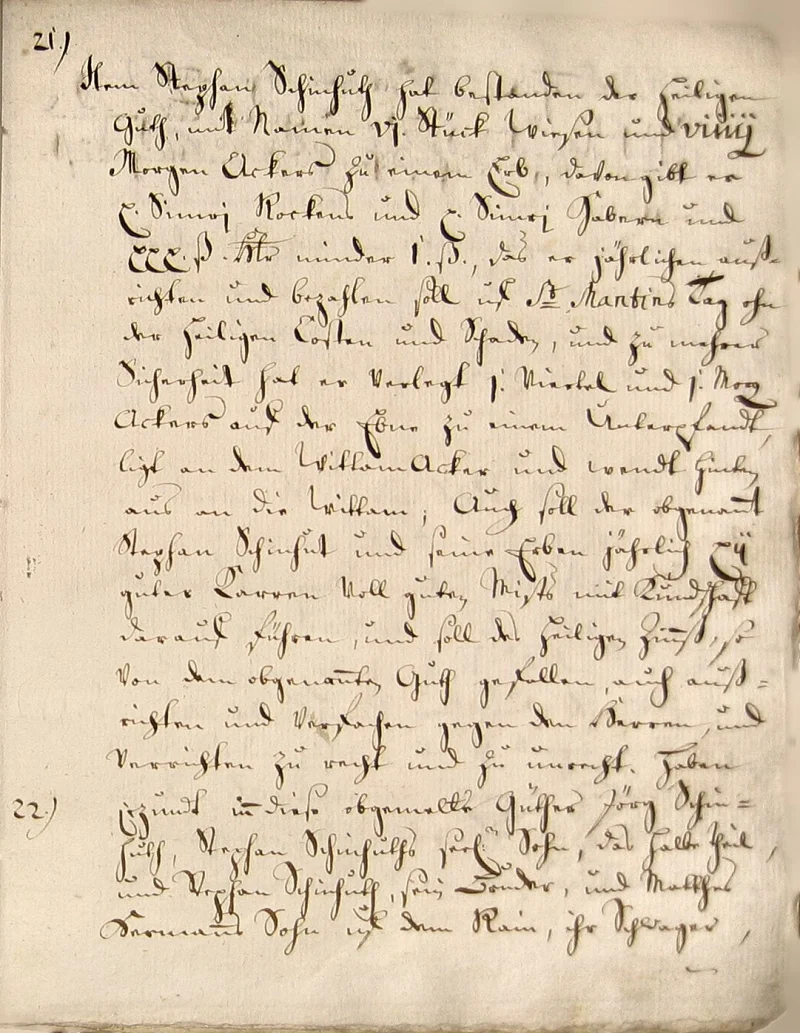 Originalseite 19 des Zinsbuchs von 1511