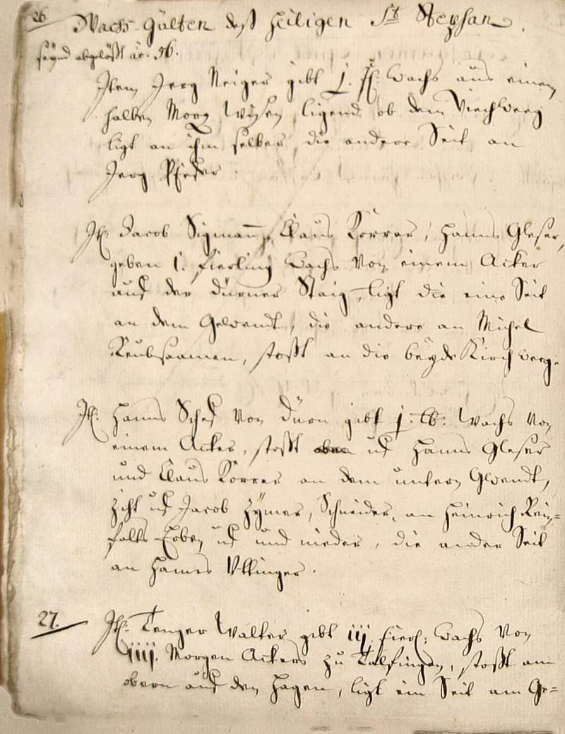 Originalseite 24 des Zinsbuchs von 1511