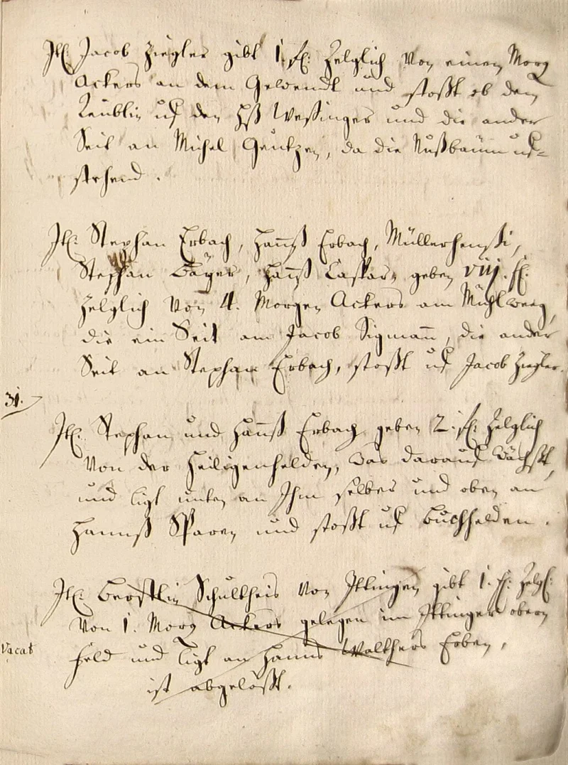 Originalseite 27 des Zinsbuchs von 1511