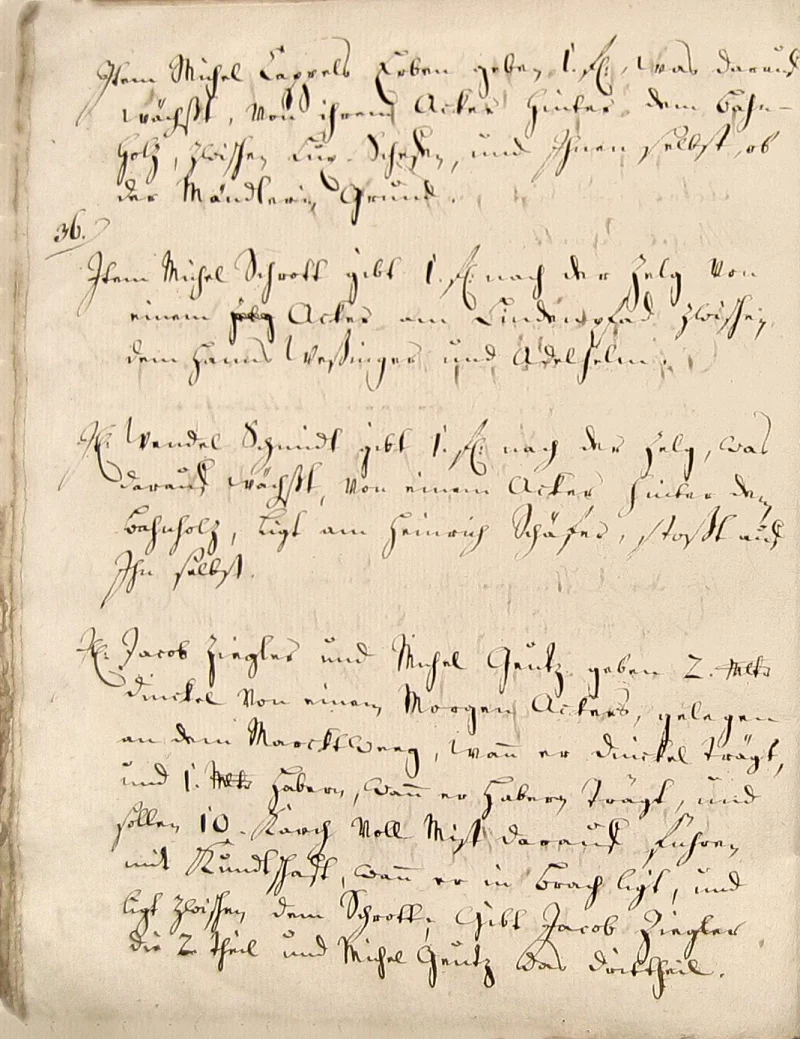 Originalseite 32 des Zinsbuchs von 1511