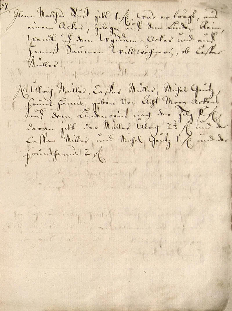 Originalseite 33 des Zinsbuchs von 1511