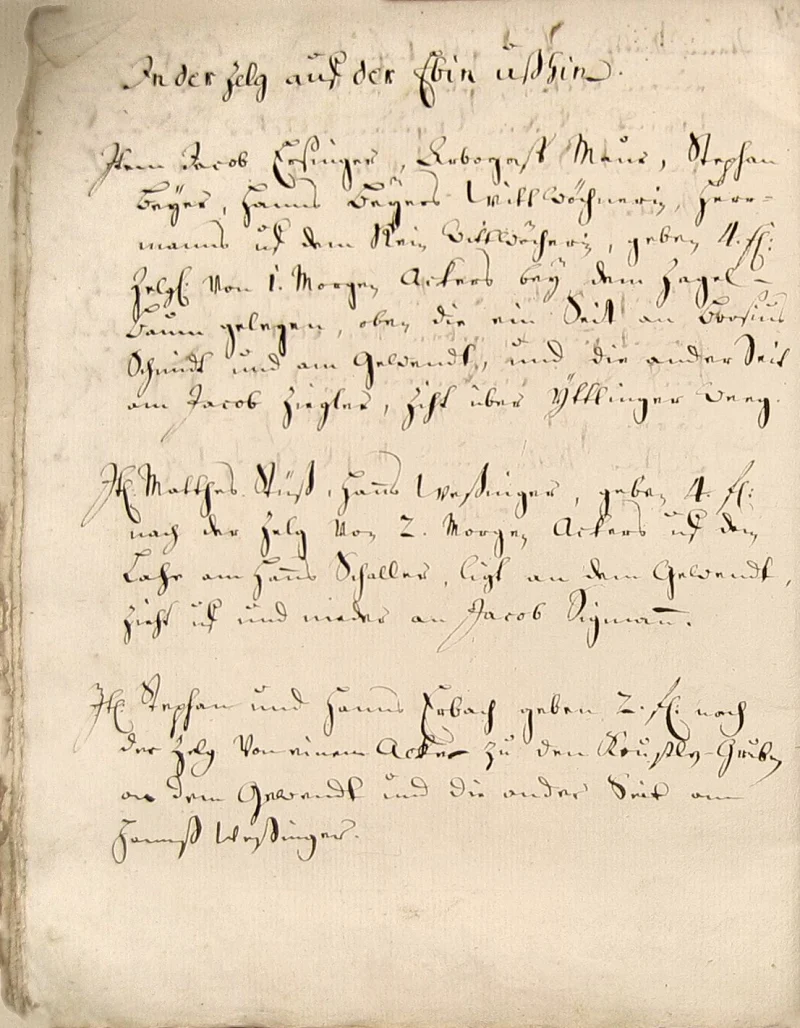 Originalseite 34 des Zinsbuchs von 1511