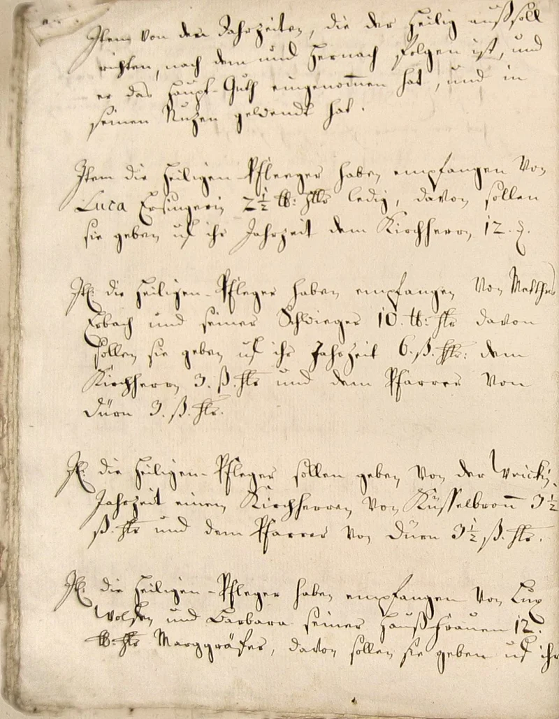 Originalseite 42 des Zinsbuchs von 1511