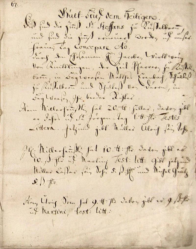 Originalseite 3 des Zinsbuchs von 1515
