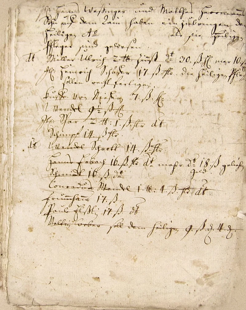 Originalseite 15 des Zinsbuchs von 1515