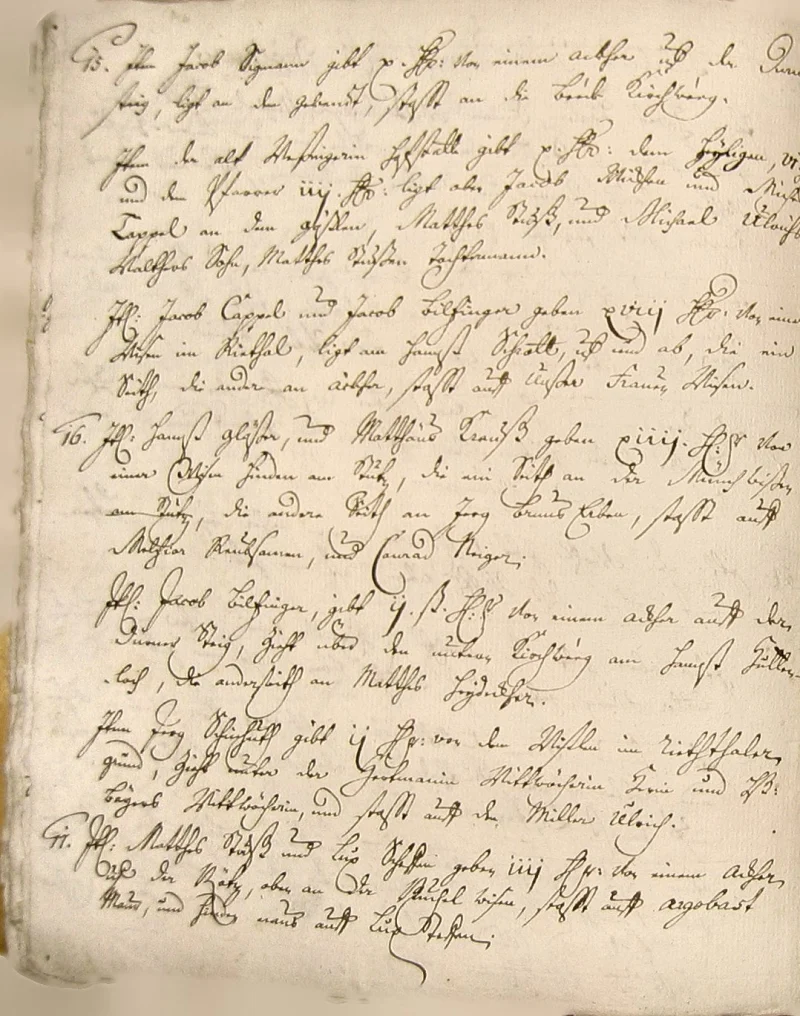 Seite 12 der Copia, der späteren Abschrift der Zinsbücher von 1511 und 1515