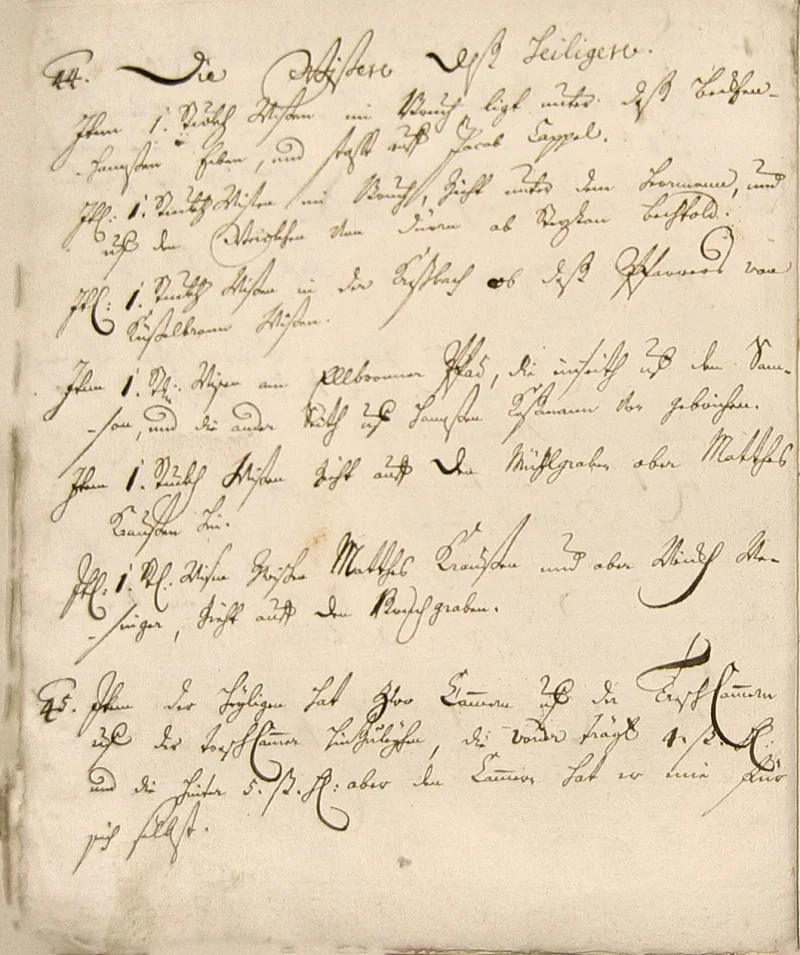 Seite 30 der Copia, der späteren Abschrift der Zinsbücher von 1511 und 1515