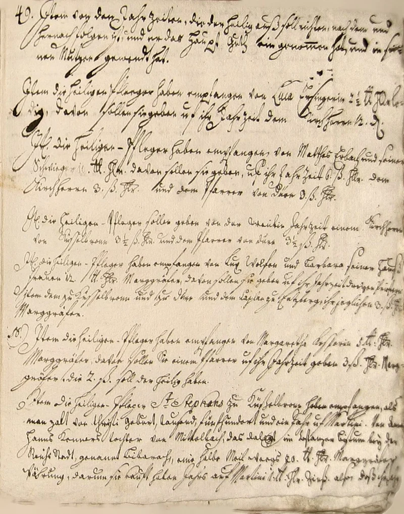Seite 31 der Copia, der späteren Abschrift der Zinsbücher von 1511 und 1515