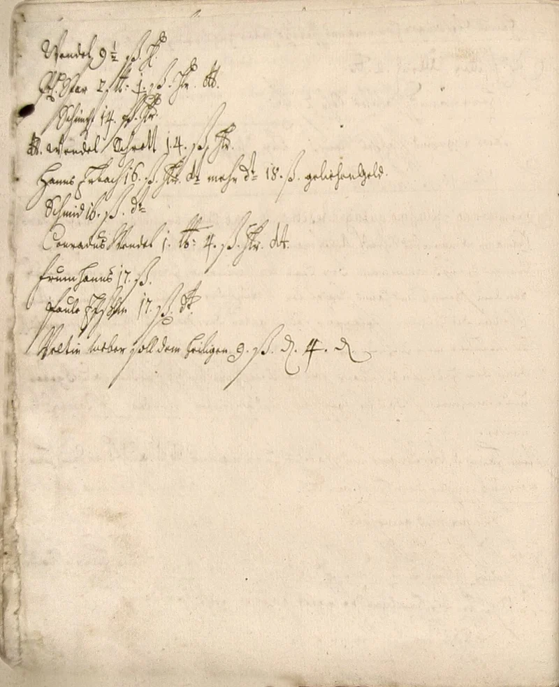 Seite 38 der Copia, der späteren Abschrift der Zinsbücher von 1511 und 1515