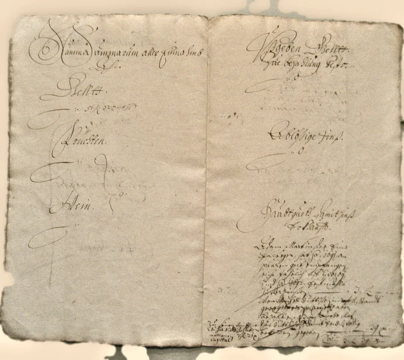 Originalseite der Almosen- und Heiligenrechnungen von Kieselbronn, Aufnahme 8 von 150 (IMG_0878).