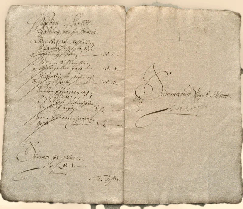Originalseite der Almosen- und Heiligenrechnungen von Kieselbronn, Aufnahme 11 von 150 (IMG_0881).