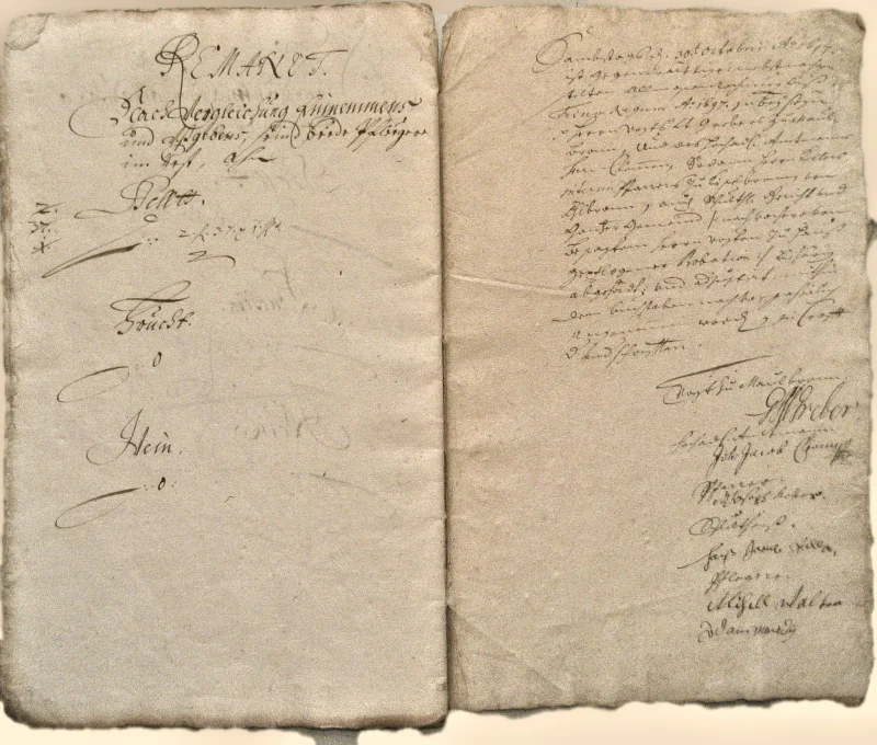 Originalseite der Almosen- und Heiligenrechnungen von Kieselbronn, Aufnahme 13 von 150 (IMG_0883).