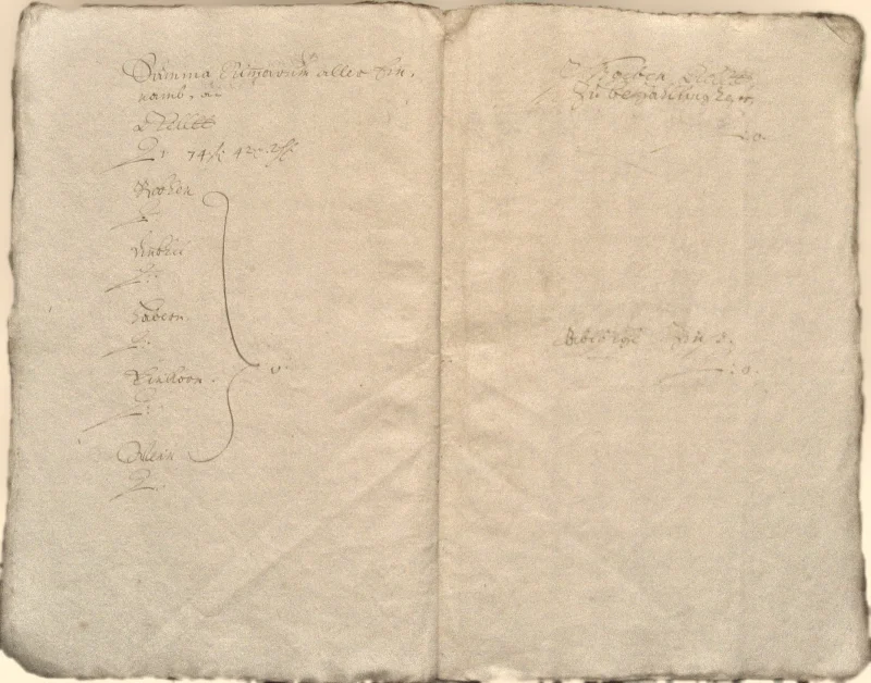 Originalseite der Almosen- und Heiligenrechnungen von Kieselbronn, Aufnahme 23 von 150 (IMG_0908).