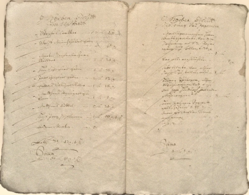 Originalseite der Almosen- und Heiligenrechnungen von Kieselbronn, Aufnahme 25 von 150 (IMG_0910).