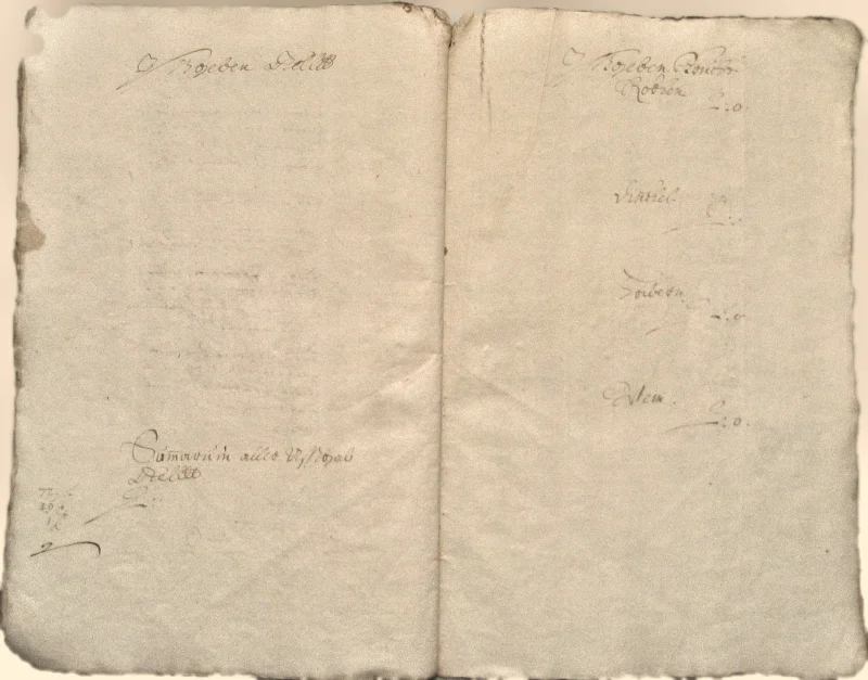 Originalseite der Almosen- und Heiligenrechnungen von Kieselbronn, Aufnahme 26 von 150 (IMG_0911).