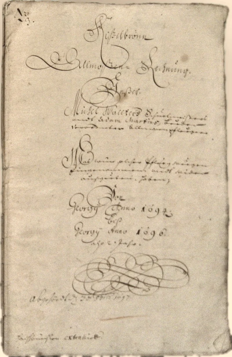 Originalseite der Almosen- und Heiligenrechnungen von Kieselbronn, Aufnahme 29 von 150 (IMG_0914).