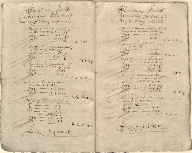Originalseite der Almosen- und Heiligenrechnungen von Kieselbronn, Aufnahme 31 von 150 (IMG_0916).