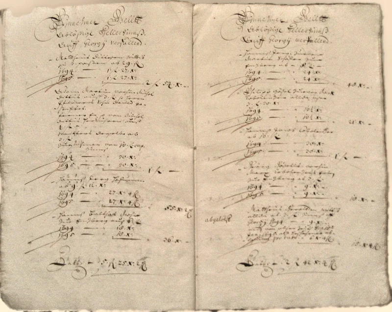 Originalseite der Almosen- und Heiligenrechnungen von Kieselbronn, Aufnahme 32 von 150 (IMG_0917).