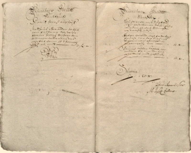 Originalseite der Almosen- und Heiligenrechnungen von Kieselbronn, Aufnahme 34 von 150 (IMG_0919).