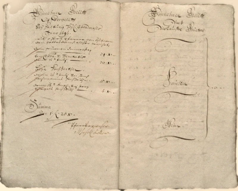 Originalseite der Almosen- und Heiligenrechnungen von Kieselbronn, Aufnahme 35 von 150 (IMG_0920).