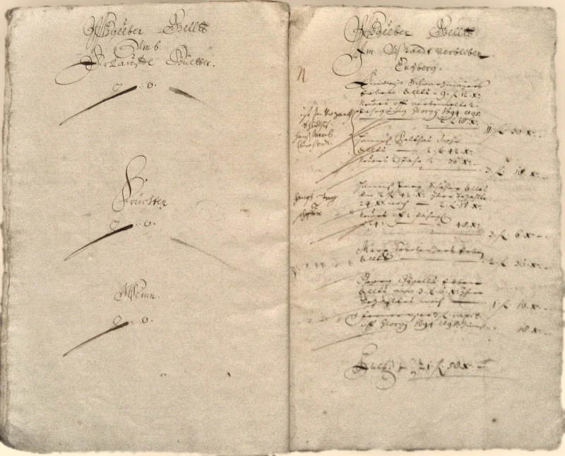 Originalseite der Almosen- und Heiligenrechnungen von Kieselbronn, Aufnahme 41 von 150 (IMG_0926).