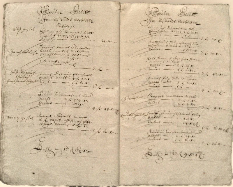 Originalseite der Almosen- und Heiligenrechnungen von Kieselbronn, Aufnahme 42 von 150 (IMG_0927).