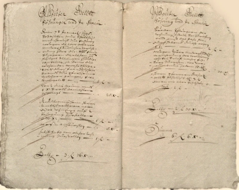 Originalseite der Almosen- und Heiligenrechnungen von Kieselbronn, Aufnahme 44 von 150 (IMG_0929).