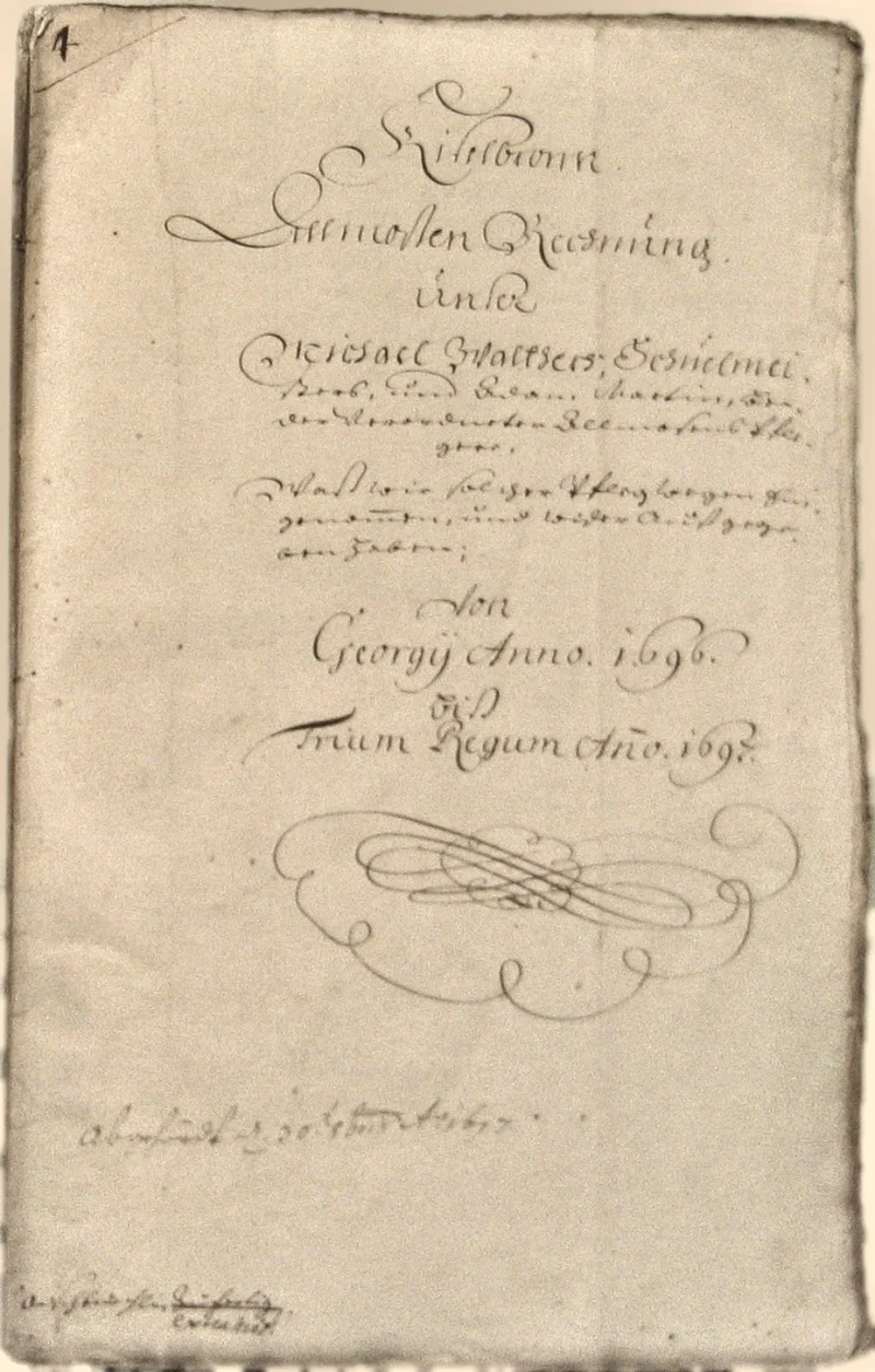 Originalseite der Almosen- und Heiligenrechnungen von Kieselbronn, Aufnahme 48 von 150 (IMG_0933).