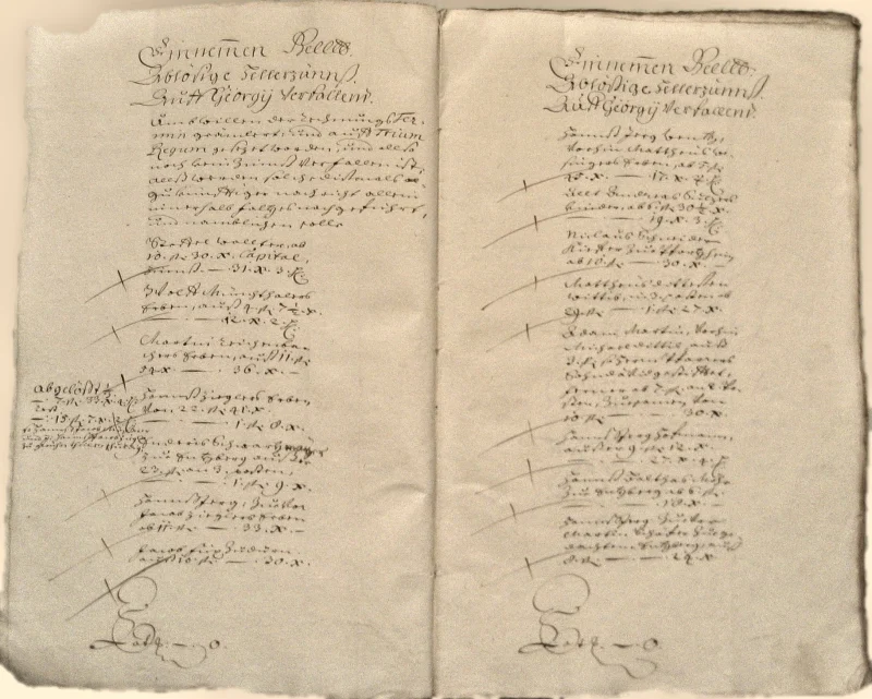Originalseite der Almosen- und Heiligenrechnungen von Kieselbronn, Aufnahme 50 von 150 (IMG_0935).