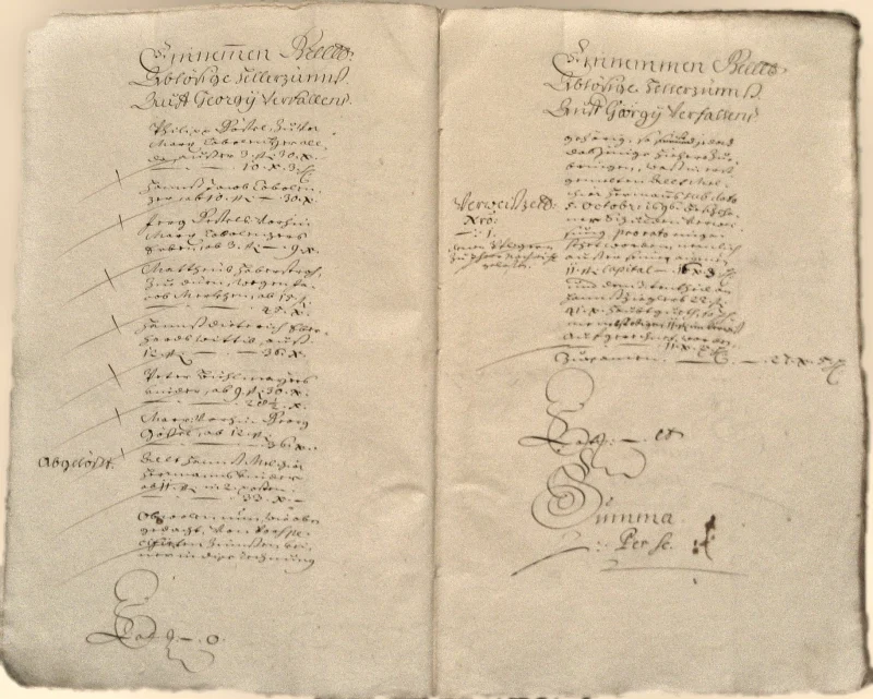 Originalseite der Almosen- und Heiligenrechnungen von Kieselbronn, Aufnahme 51 von 150 (IMG_0936).