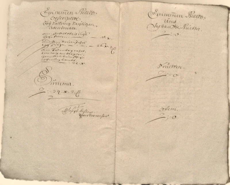 Originalseite der Almosen- und Heiligenrechnungen von Kieselbronn, Aufnahme 53 von 150 (IMG_0938).