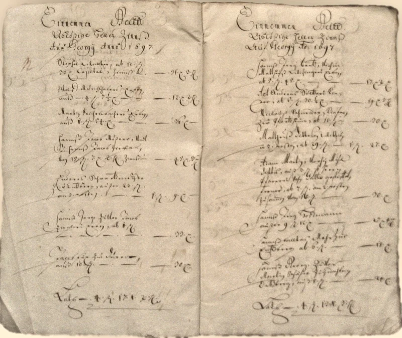 Originalseite der Almosen- und Heiligenrechnungen von Kieselbronn, Aufnahme 75 von 150 (IMG_0960).
