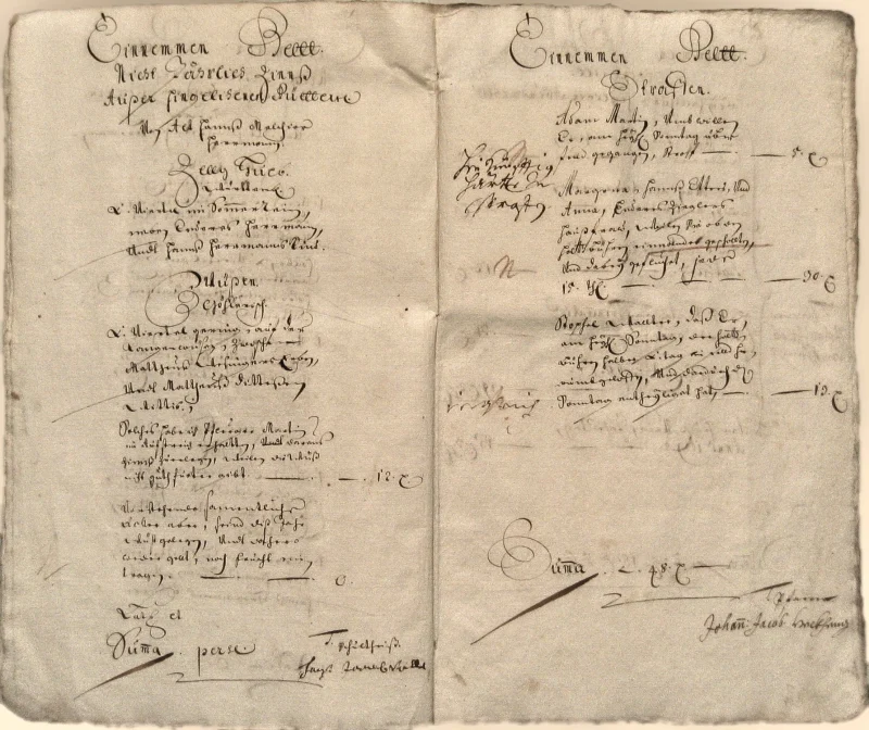 Originalseite der Almosen- und Heiligenrechnungen von Kieselbronn, Aufnahme 78 von 150 (IMG_0963).