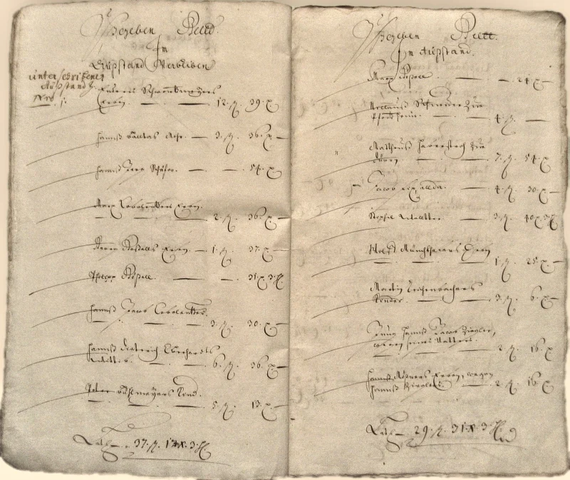 Originalseite der Almosen- und Heiligenrechnungen von Kieselbronn, Aufnahme 86 von 150 (IMG_0971).