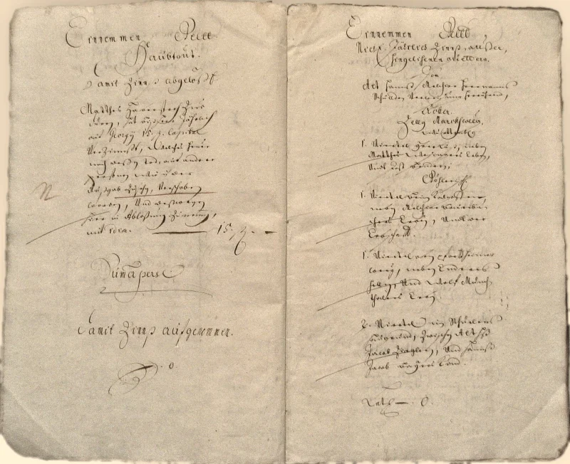 Originalseite der Almosen- und Heiligenrechnungen von Kieselbronn, Aufnahme 104 von 150 (IMG_0989).