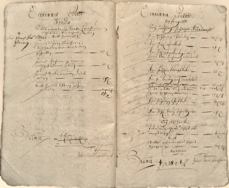 Originalseite der Almosen- und Heiligenrechnungen von Kieselbronn, Aufnahme 106 von 150 (IMG_0991).