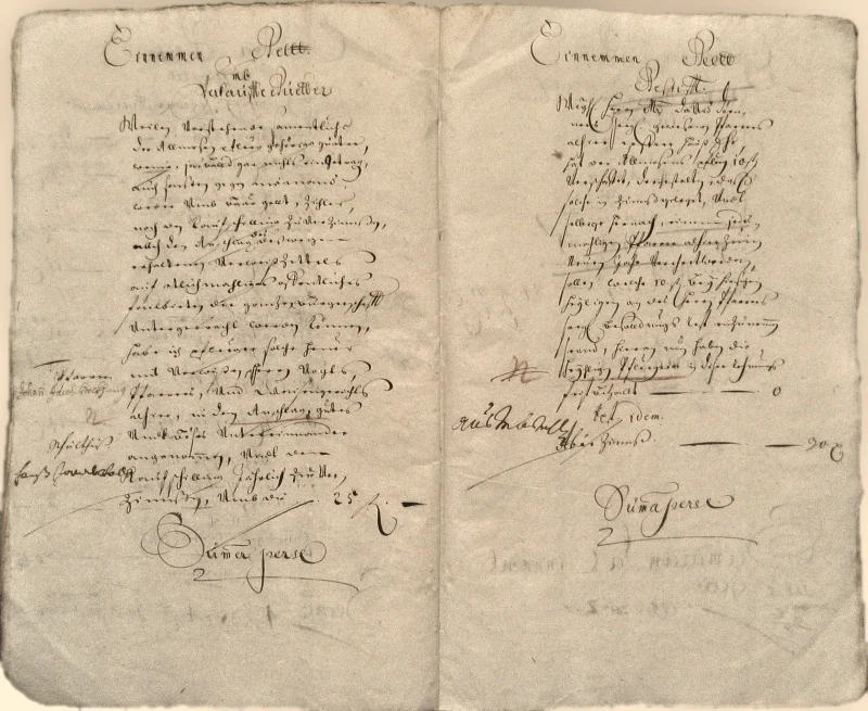 Originalseite der Almosen- und Heiligenrechnungen von Kieselbronn, Aufnahme 107 von 150 (IMG_0992).