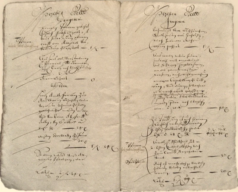 Originalseite der Almosen- und Heiligenrechnungen von Kieselbronn, Aufnahme 113 von 150 (IMG_0998).