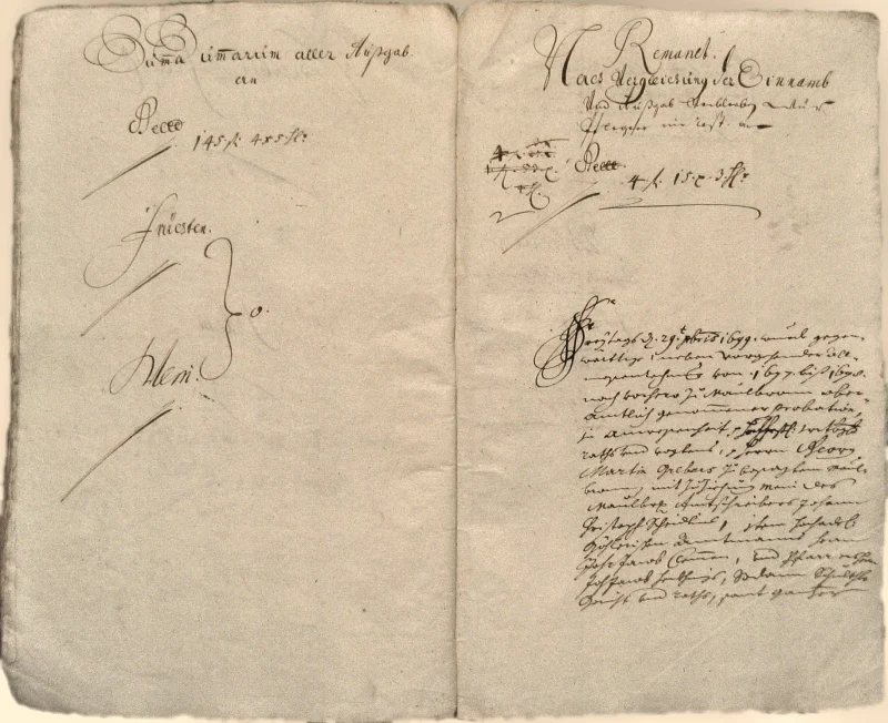 Originalseite der Almosen- und Heiligenrechnungen von Kieselbronn, Aufnahme 115 von 150 (IMG_1000).