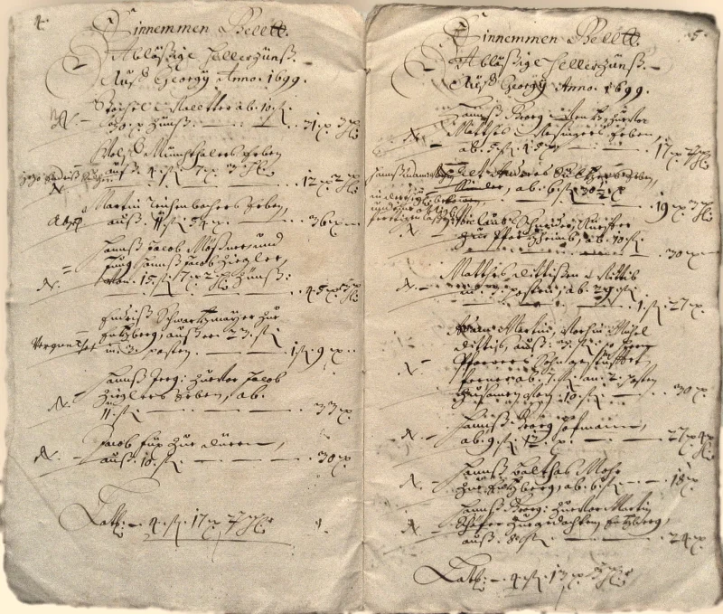 Originalseite der Almosen- und Heiligenrechnungen von Kieselbronn, Aufnahme 120 von 150 (IMG_1005).