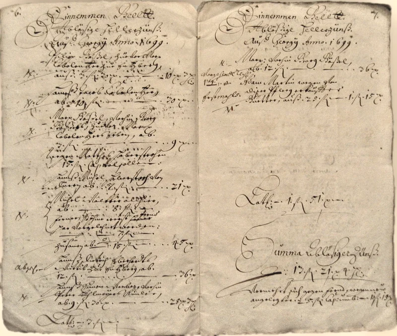 Originalseite der Almosen- und Heiligenrechnungen von Kieselbronn, Aufnahme 121 von 150 (IMG_1006).