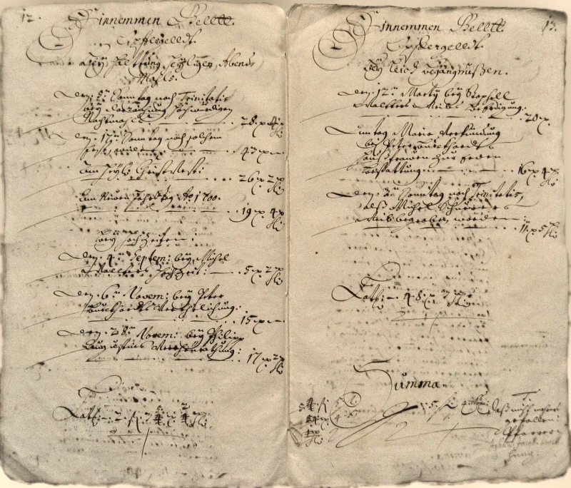 Originalseite der Almosen- und Heiligenrechnungen von Kieselbronn, Aufnahme 125 von 150 (IMG_1010).