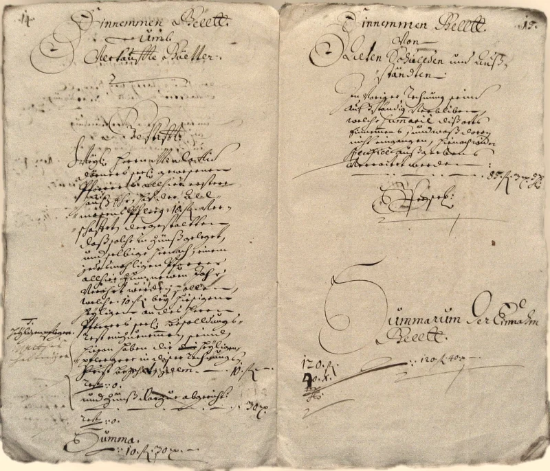 Originalseite der Almosen- und Heiligenrechnungen von Kieselbronn, Aufnahme 126 von 150 (IMG_1011).