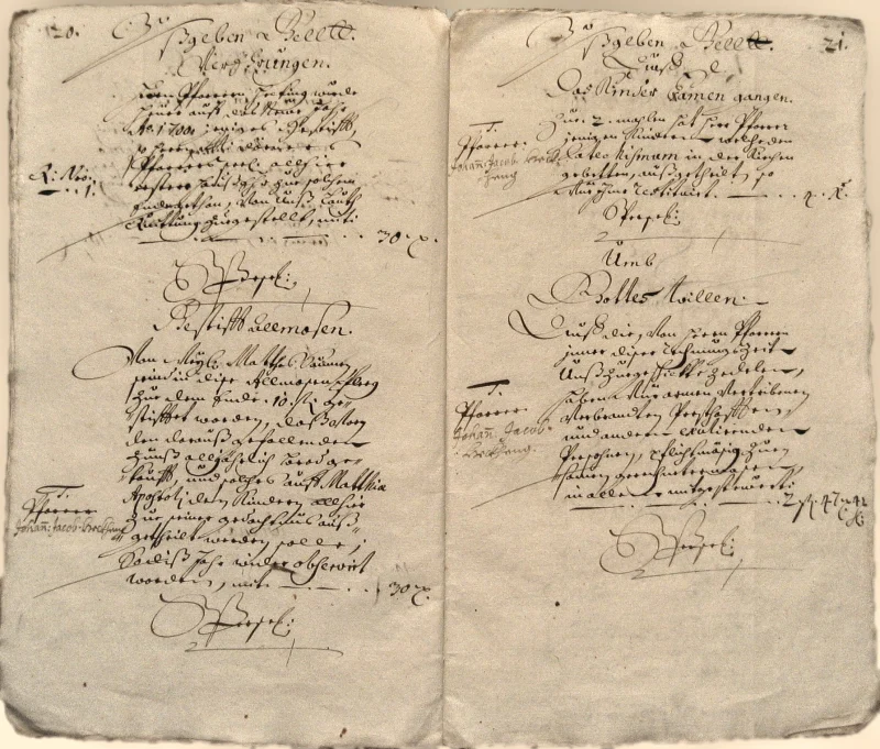 Originalseite der Almosen- und Heiligenrechnungen von Kieselbronn, Aufnahme 129 von 150 (IMG_1014).