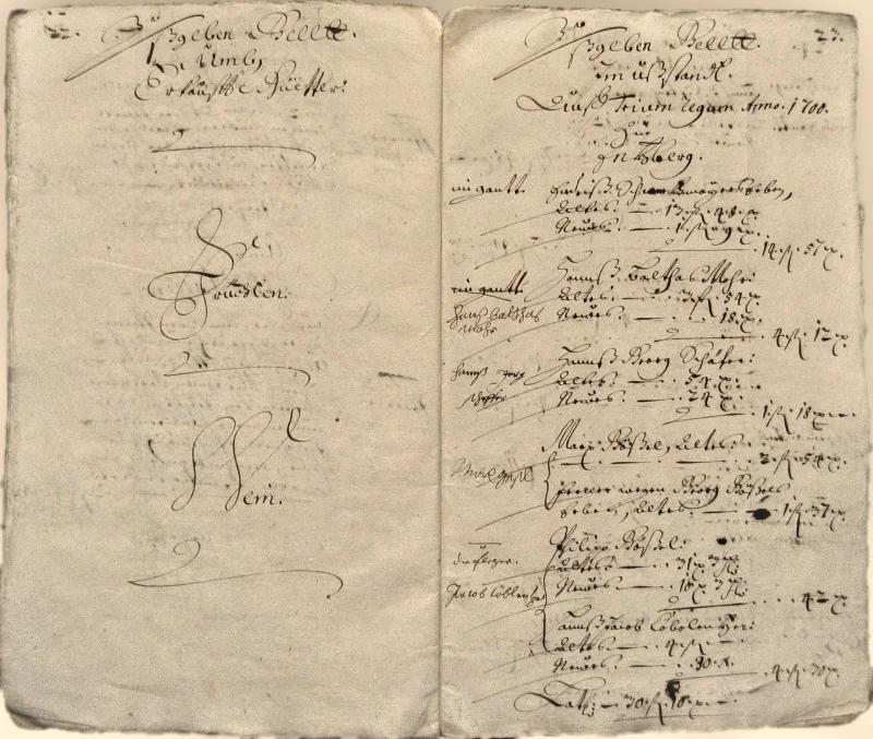 Originalseite der Almosen- und Heiligenrechnungen von Kieselbronn, Aufnahme 130 von 150 (IMG_1015).