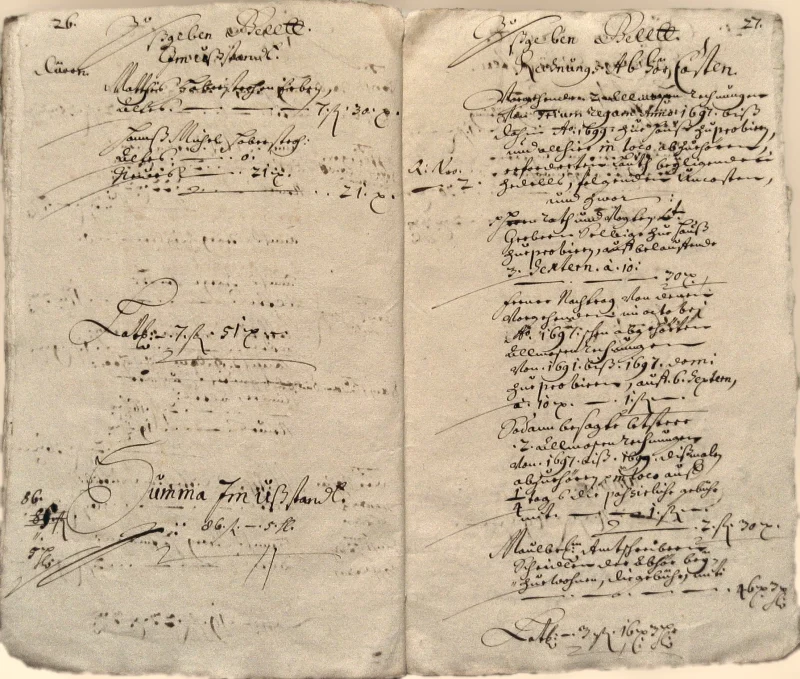 Originalseite der Almosen- und Heiligenrechnungen von Kieselbronn, Aufnahme 132 von 150 (IMG_1017).