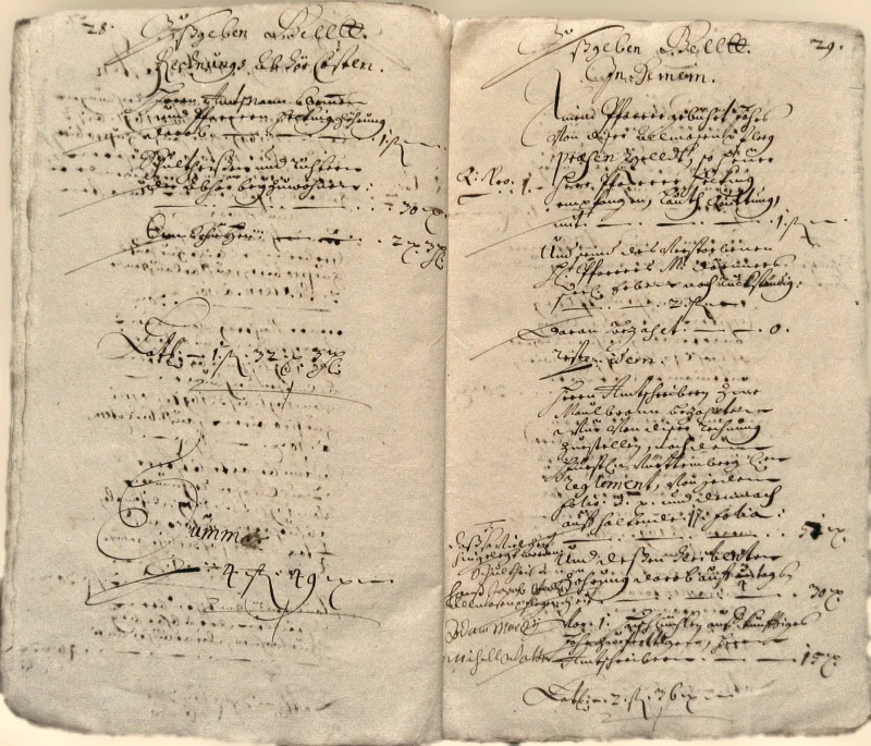 Originalseite der Almosen- und Heiligenrechnungen von Kieselbronn, Aufnahme 133 von 150 (IMG_1018).